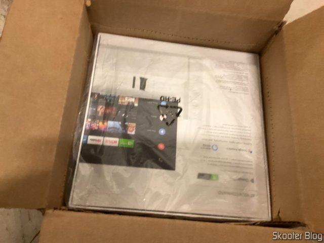Nvidia Shield TV Pro, sendo embalado pela Fishifast para ser despachado para o Brasil.