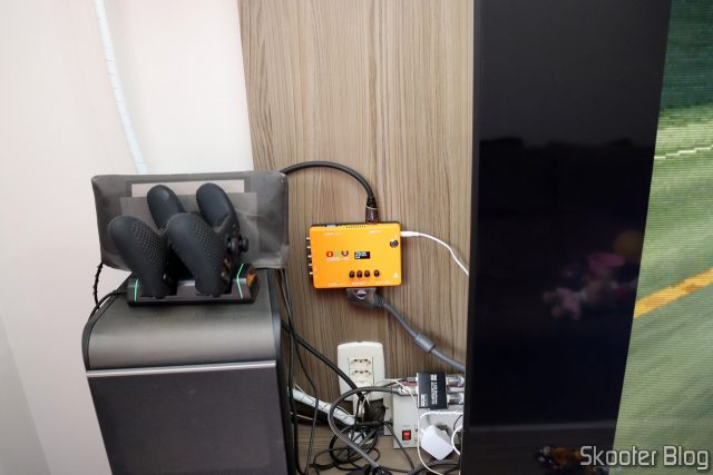 ODV-GBS-C, fixado no painel e em funcionamento.
