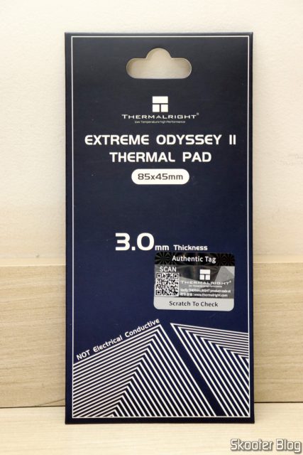 Thermalright Extreme Odyssey II Thermal Pad, em sua embalagem.
