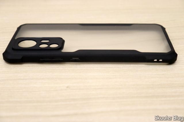 Lateral direita da Capa para Xiaomi 12 Xundd à Prova de Choque Transparente.