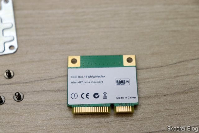 Cartão Mini PCI-E WiFi 6E AX210HMW Bluetooth 5.2 MPE-AXE3000H AX210 Intel 802.11ax.