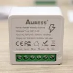 Mini Smart Switch Aubess, com suas especificações.