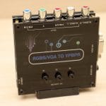 Parte de cima do Conversor de RGBS VGA e SCART para Video Componente YPbPr.