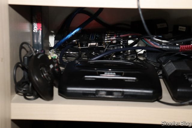 Conversor de RGBS VGA e SCART para Video Componente YPbPr em funcionamento.