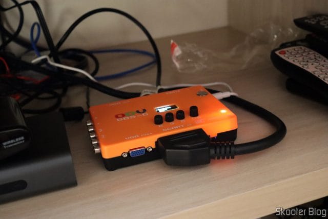 ODV-GBS-C em funcionamento, digitalizando apenas para transmissão.