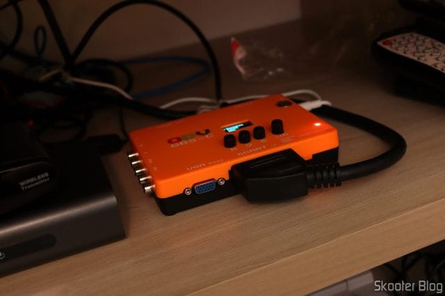 ODV-GBS-C em funcionamento, digitalizando apenas para transmissão.