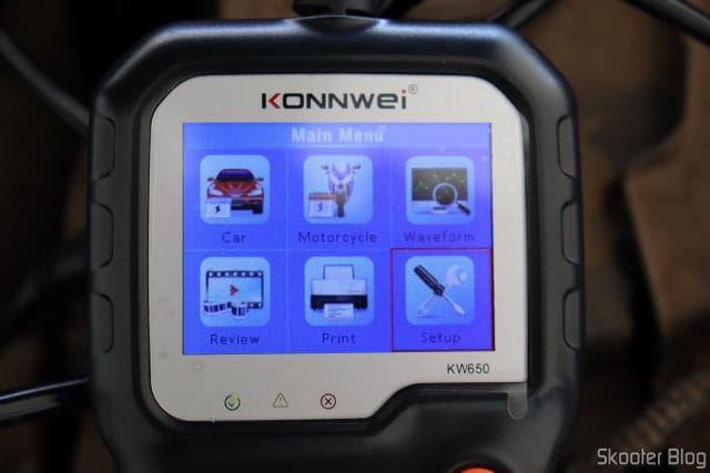 Tela LCD do KONNWEI KW650.