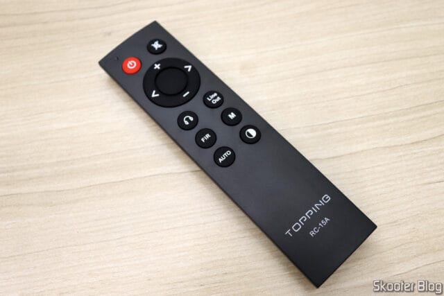 Controle Remoto do DAC Topping DX3 Pro+.