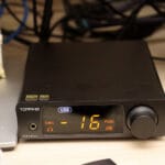 DAC Topping DX3 Pro+, em funcionamento.