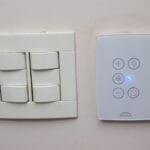 Controle Inteligente Wi-Fi Ventilador de Teto Dometek, em funcionamento.