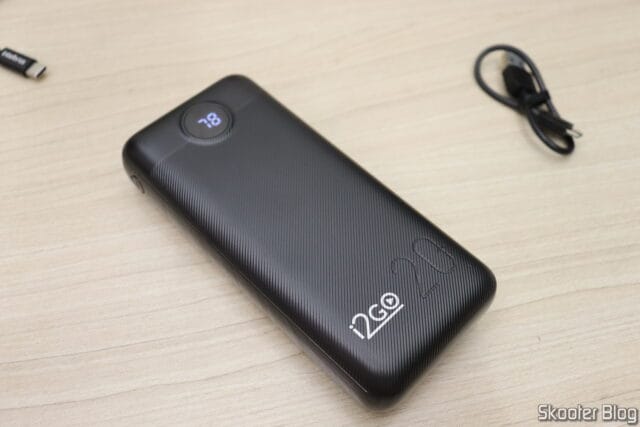 Carregador Portátil Ultra Rápido 20000mAh Power Delivery 20W USB-C I2GO PRO.