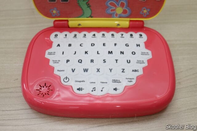Teclado do Laptop Infantil Educativo Peppa Pig Bilíngue Candide.