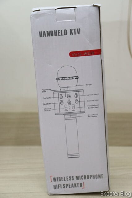Embalagem do Microfone WS-858