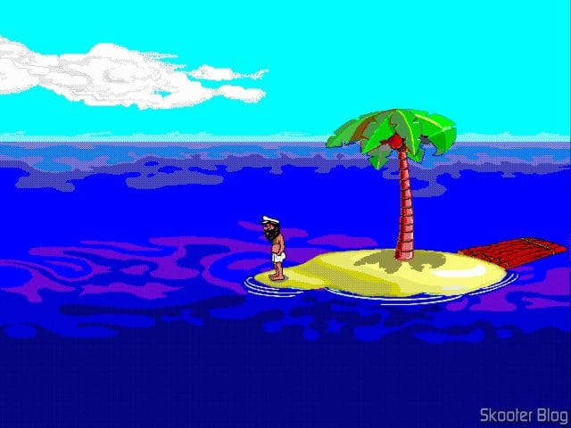 Johnny Castaway Enhanced, rodando nativamente no Windows 11.