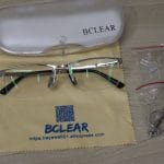 Óculos de Grau BCLEAR com Lentes 1.67 do AliExpress: Vale a Pena? Óculos de Grau BCLEAR com Lentes 1.67 do AliExpress, com seus acessórios.