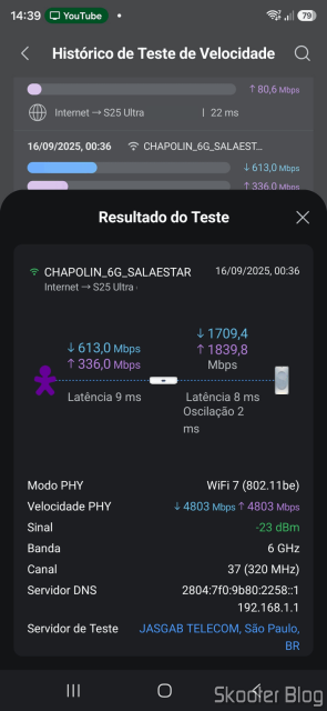 Teste de Vazão