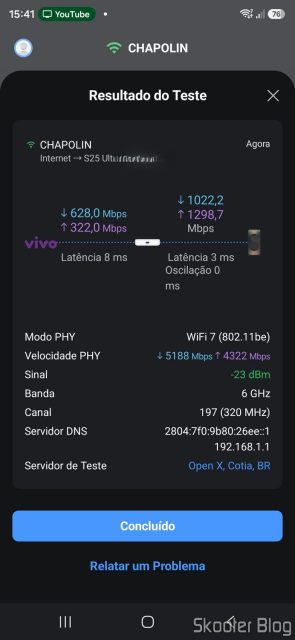 Teste do Ubiquiti UniFi U7 Pro Wi-Fi 7 com o WiFiMan.
